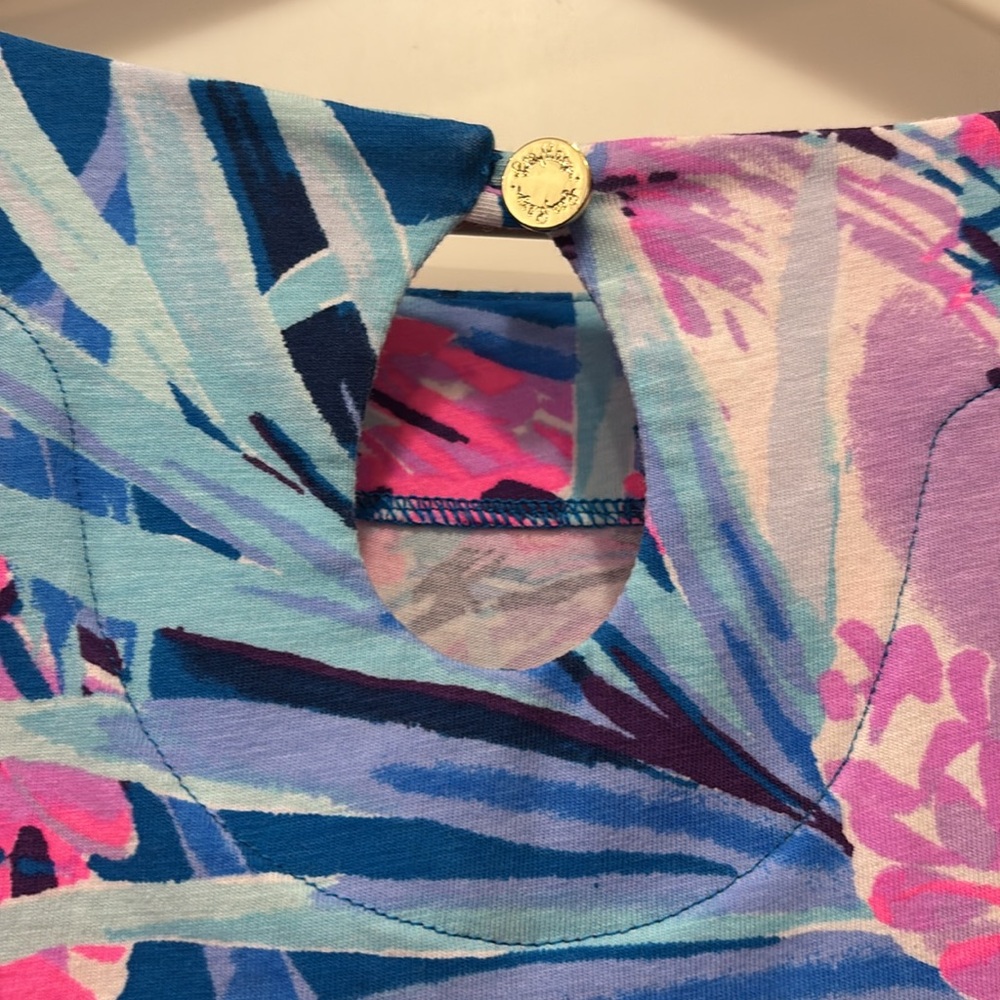 Lilly Pulitzer Waverly Top in Mr Peacock B Tweethearts Print Size S - Picture 10 of 16